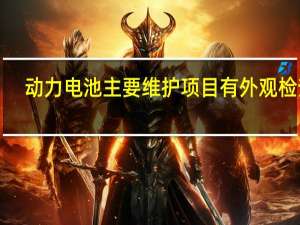 动力电池主要维护项目有外观检查、 ____ 、____ 、____ 。