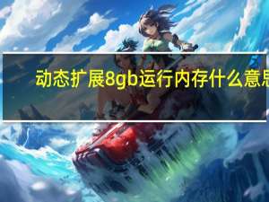 动态扩展8gb运行内存什么意思