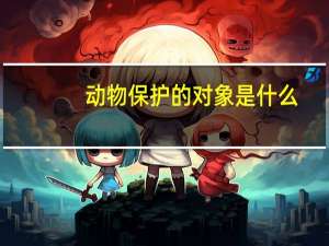 动物保护的对象是什么