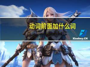 动词前面加什么词