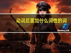 动词后面加什么词性的词