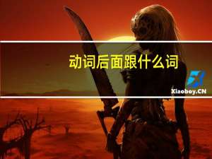 动词后面跟什么词