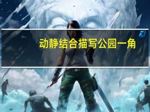 动静结合描写公园一角