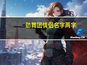 劲舞团情侣名字两字（劲舞团情侣名）