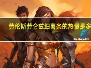 劳伦斯 劳仑兹细薯条的热量是多少