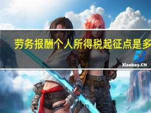 劳务报酬个人所得税起征点是多少