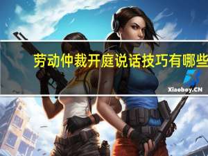 劳动仲裁开庭说话技巧有哪些