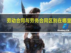 劳动合同与劳务合同区别在哪里呀
