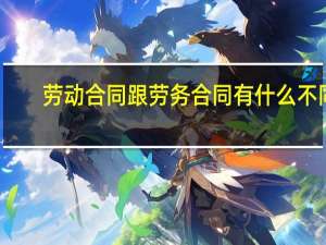 劳动合同跟劳务合同有什么不同