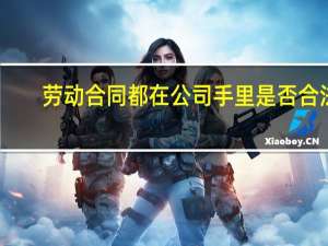 劳动合同都在公司手里是否合法