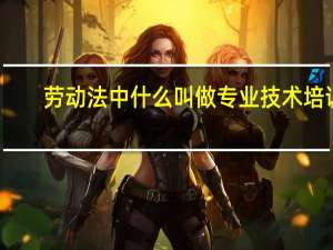劳动法中什么叫做专业技术培训