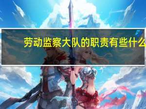 劳动监察大队的职责有些什么