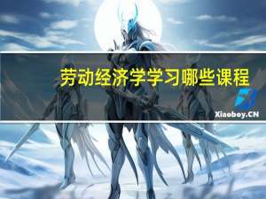 劳动经济学学习哪些课程