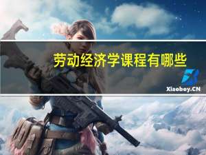 劳动经济学课程有哪些