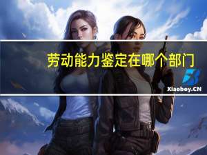 劳动能力鉴定在哪个部门