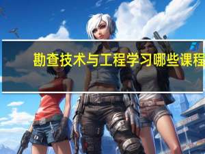 勘查技术与工程学习哪些课程