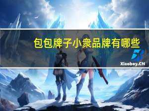 包包牌子小衆品牌有哪些