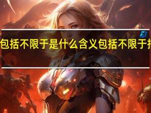 包括不限于是什么含义 包括不限于指什么