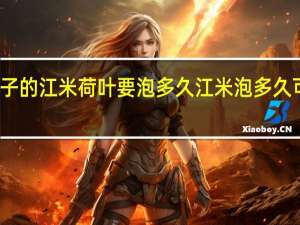 包粽子的江米荷叶要泡多久 江米泡多久可以包粽子
