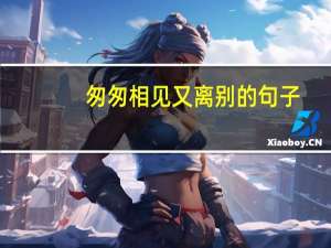 匆匆相见又离别的句子