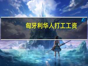 匈牙利华人打工工资