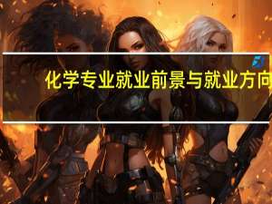 化学专业就业前景与就业方向