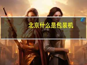 北京什么是包装机