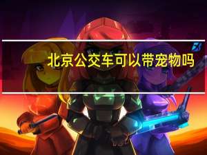 北京公交车可以带宠物吗
