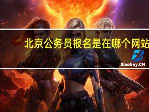 北京公务员报名是在哪个网站