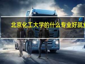北京化工大学的什么专业好就业
