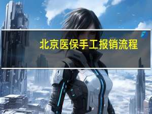 北京医保手工报销流程