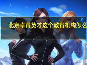 北京卓育英才这个教育机构怎么样