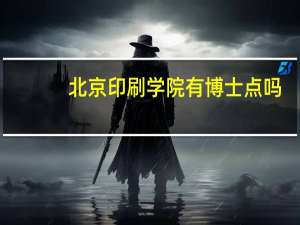 北京印刷学院有博士点吗