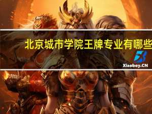 北京城市学院王牌专业有哪些