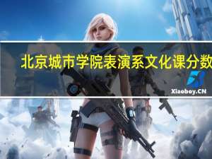 北京城市学院表演系文化课分数线
