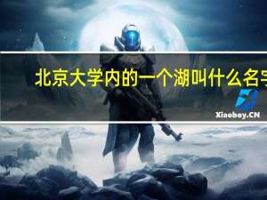 北京大学内的一个湖叫什么名字