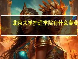 北京大学护理学院有什么专业