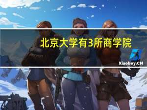 北京大学有3 所商学院，它们各自的优劣势是什么呢
