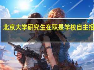 北京大学研究生在职是学校自主招生吗