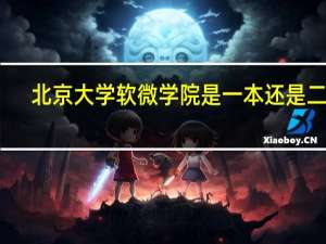 北京大学软微学院是一本还是二本