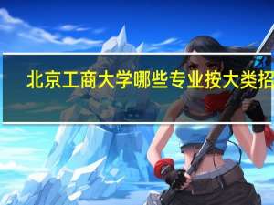 北京工商大学哪些专业按大类招生，如何填报专业志愿