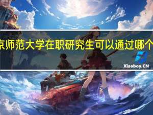 北京师范大学在职研究生可以通过哪个网站报名