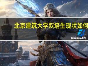 北京建筑大学双培生现状如何