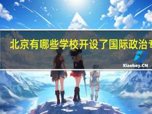 北京有哪些学校开设了国际政治专业