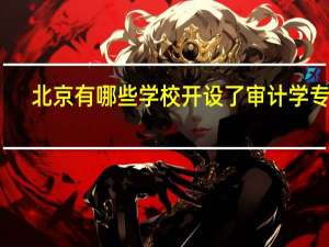 北京有哪些学校开设了审计学专业