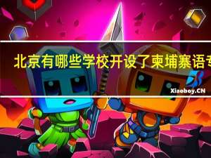 北京有哪些学校开设了柬埔寨语专业