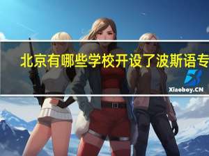 北京有哪些学校开设了波斯语专业