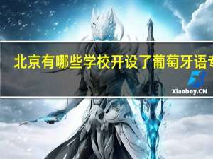 北京有哪些学校开设了葡萄牙语专业