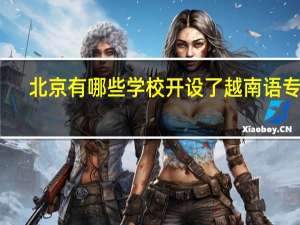 北京有哪些学校开设了越南语专业