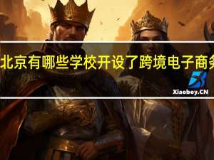 北京有哪些学校开设了跨境电子商务专业
